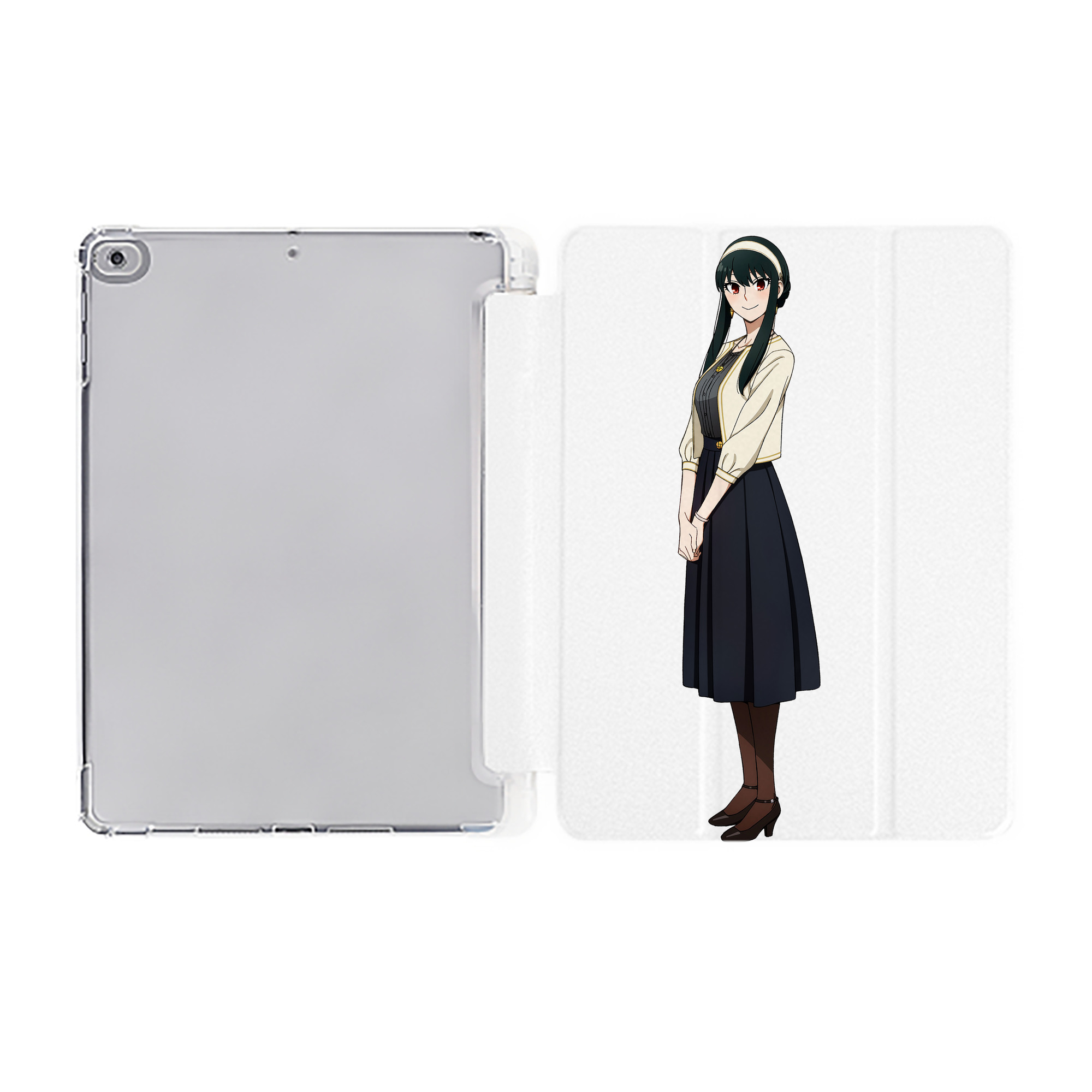 （画像用） SPY×FAMILY间谍家家酒 IPad ケース ペン収納付き 三つ折りスタンド PUレザー×シリコン 対応機種9.5/10.5/10.9インチ